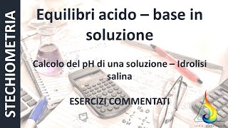 Idrolisi Salina 1  Esercizi di STECHIOMETRIA commentati [upl. by Menzies]