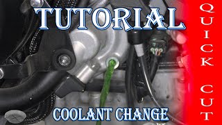 Kawasaki Ninja 1000SX  Coolant Change  Quick Cut Version [upl. by Sirtaeb171]