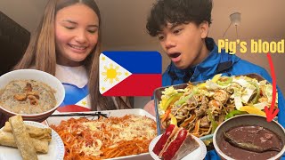 Only eating FILIPINO FOOD for a DAY 🇵🇭🇵🇭 [upl. by Oirasan799]