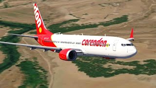 CORENDON AIRLINES 3 MINUTES FLIGHT [upl. by Katee]