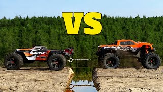 Traxxas X Maxx vs Arrma Kraton 8s  Remote Control Car in Mud  RC Car 4x4 [upl. by Uwton]