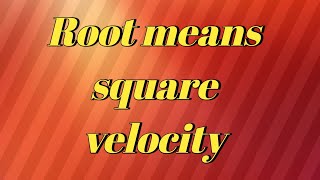 Root mean square velocity derivationMaxwell distribution lawUrduHindi [upl. by Alemat871]