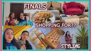 Finals amp we are shopping for 🫣🏠 HURMAT ABBASI [upl. by Josy]