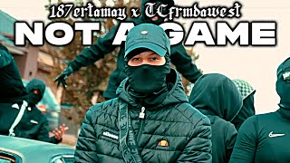 187ertamay x TCfrmdawest  NOT A GAME OFFICIAL LYRIC VIDEO [upl. by Esra]