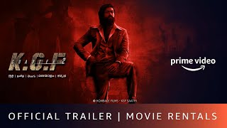 KGF Chapter 2  Official Hindi Trailer  Rent Now On Prime Video Store  Yash Sanjay Dutt [upl. by Ynaiffit430]