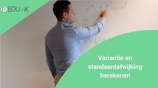 Variantie en standaardafwijking voorbeeld σ en σ2  Eduvik [upl. by Areval]