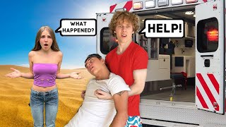 Passing Out Prank On Best Friend he freaked out [upl. by Anialeh]