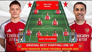 New Look of Arsenal Predicted LineUp with Possible Transfer Targets Winter 2024  Arsenal News [upl. by Nileve204]