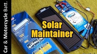 Coleman aka SunForce 25w Solar Power 12v Battery MaintainerCharger  Demo [upl. by Odlavu646]