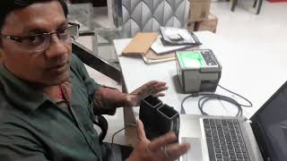 Aadhar Kit Live Testing  3M Cogent Finger Print and Cogent Iris Scanner [upl. by Ariat]