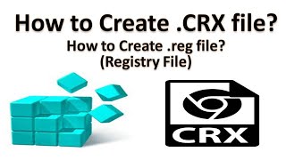 How to make crx file of any chrome extension and make registry file [upl. by Comstock125]