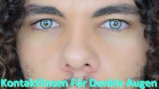 PERFEKTE Farbige Kontaktlinsen Für Dunkel Braune Augen Von IRIS Beauty [upl. by Ilyak]