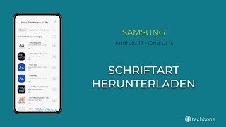 Schriftart herunterladen  Samsung Android 12  One UI 4 [upl. by Nawek]