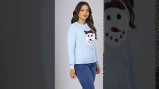 Studio  Reversible Sequin Chenille Christmas Jumper Studio christmas choiceisyours [upl. by Alliuqahs]