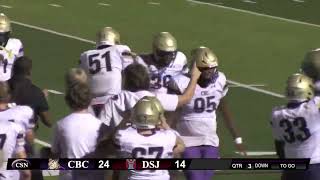 CBC Varsity Football vs DeSMET HIGHLIGHTS [upl. by Ycnaffit]