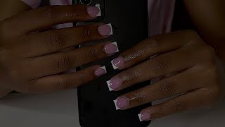 Short French Tip Nails  Start to Finish [upl. by Jemmy]