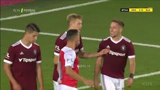 Sparta Praha vs SK Slavia strkanicečervené kartyfauly [upl. by Baptist]