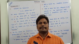 PART1 INTRODUCTION TO PREDICATE LOGIC  PREDICATE CALCULUS  PREDICATE  M PLACE PREDICATE [upl. by Nesyaj]