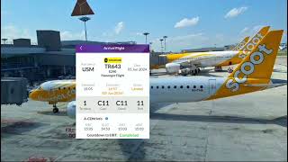 Scoot TR643 Koh Samui  Singapore Park At Changi Airport T1 Gate C11 Embraer E190E2 ✈️ 050624 [upl. by Tannie127]