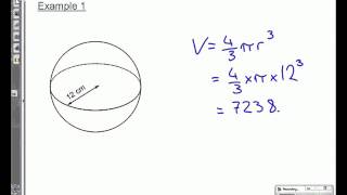 National 5  Volume 4  Volume of a Sphere [upl. by Harhay]