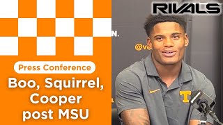 Tennessee footballs Boo Carter Squirrel White Cooper Mays react to win over Mississippi State [upl. by Lybis263]