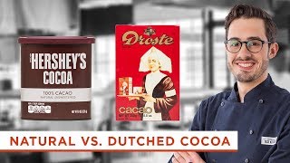 Whats the Difference Between Dutched Processed Cocoa Powder and Natural Cocoa Powder [upl. by Aikemet]