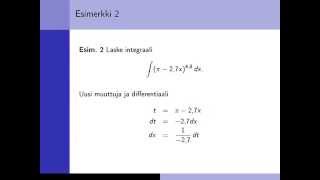 Integrointi sijoitusmenetelmällä osa 2 [upl. by Pass]
