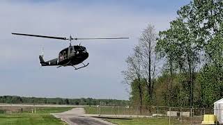 UH1 Huey Flyby amp Landing [upl. by Einatsed]