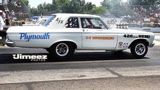 65 AFX PLYMOUTH INJECTED HEMI BELVEDERE GASSER RUNS 11S [upl. by Sev]