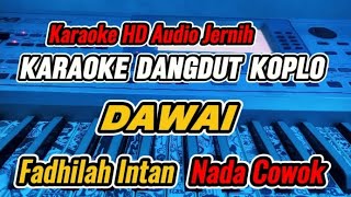 DAWAI FADHILAH INTAN  KARAOKE VERSION DANGDUT KOPLO NADA COWOK [upl. by Jannelle]