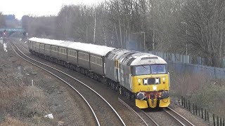 LSL Class 47s no 47593 amp 47583  Castleford  11th February 2021 [upl. by Denman724]