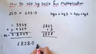 How to use log table for multiplication [upl. by Domela760]