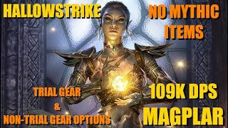 ESO Magicka Templar DPS 109K NonTrial Gear Build amp Guide  High Isle amp Necrom [upl. by Alisia]