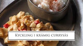 Kyckling i krämig currysås [upl. by Ardnoyek]