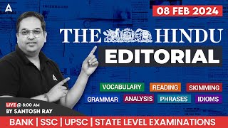 The Hindu Editorial Analysis  The Hindu Vocabulary by Santosh Ray  Bank SSC amp Railway Exams [upl. by Kcire46]