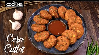 Crispy Corn Cutlet Recipe  Evening Snacks Recipe  Sweet Corn Vada  Corn Patties  Corn Recipes [upl. by Jonie]