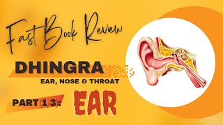 Dhingra ENT Fast Review  PART 1 EAR  Easy Explanation  Quick ENT Course Review [upl. by Yesteb630]