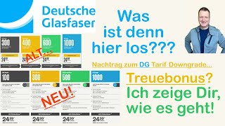 Tarifdowngrade bei Deutsche Glasfaser Hole Dir jetzt Deinen Treuebonus [upl. by Notnad]