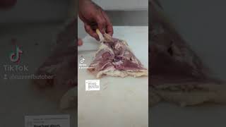 How to debone chicken legs butcher chicken howto knifeskills [upl. by Adirem]