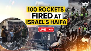 Live Hezbollahs Biggest Attack On Haifa Tel Aviv Since Beginning Of Gaza War [upl. by Ollecram]