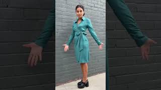 How to to tie a wrap dress  Sustainable Womens Clothing  Miik Inc [upl. by Uticas]