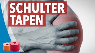 SCHULTER TAPEN ANLEITUNG  Kinesiology komplett Anleitung [upl. by Vitale102]