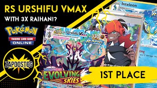 1ST Place Rapid Strike Urshifu VMAX Deck WINS HUGE TOURNAMENT  BDIF Pokemon TCG [upl. by Amluz597]