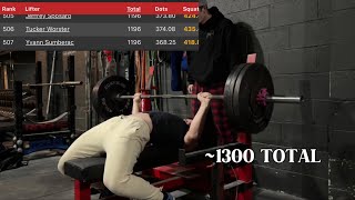 325 BENCH PR  TOP 800 IN THE WORLD [upl. by Ahsitniuq]