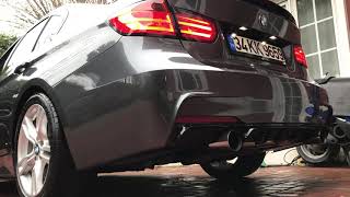 BMW F30 316i  Full Exhaust System  Cold Start [upl. by Drofdeb]