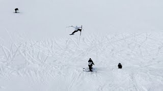 Skier jumps the entire run… [upl. by Coke468]