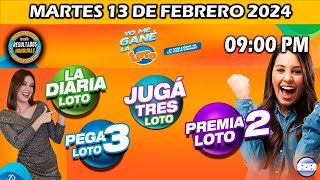 Sorteo 9 PM Loto Honduras La Diaria Pega 3 Premia 2 MARTES 13 de febrero 2024 ✅🥇🔥💰 [upl. by Aile562]