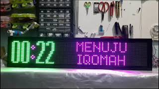 JADWAL WAKTU SHOLAT DIGITAL AUTO MUROTTAL DAN TARHIM RGB LED P10 [upl. by Oyr975]