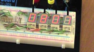 Controlling 4 7segment displays using multiplexing [upl. by Nawad]