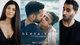 GEHRAIYAAN  Official Trailer REACTION  Deepika Padukone Siddhant Chaturvedi Ananya Panday [upl. by Yerbua]